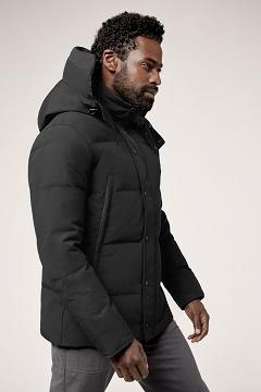 Chamarras Canada Goose Hombre Mexico - Wyndham Abrigos Black Label Negros YL6235179